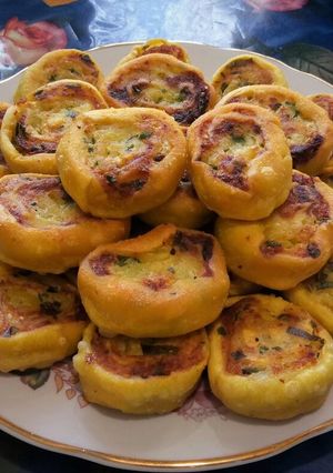 Фото Алу-патри (картофельные рулетики)🥔.