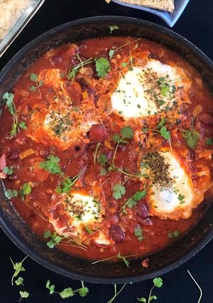 Foto de Huevos Rancheros à minha moda 😋