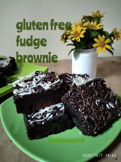 Foto resep *gluten free fudge brownie*