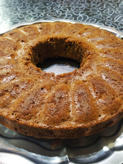 Una foto de Budín integral de manzana y coco