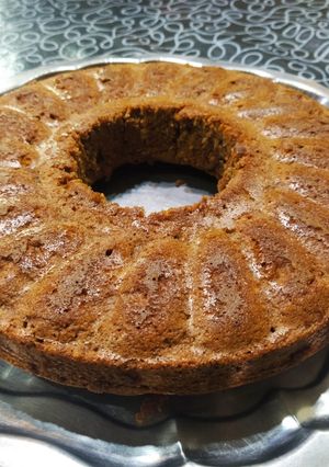 Una foto de Budín integral de manzana y coco