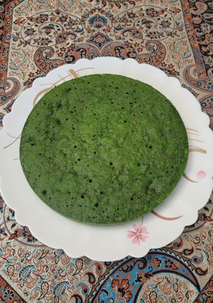 عکسی از دستور کیک اسفناج