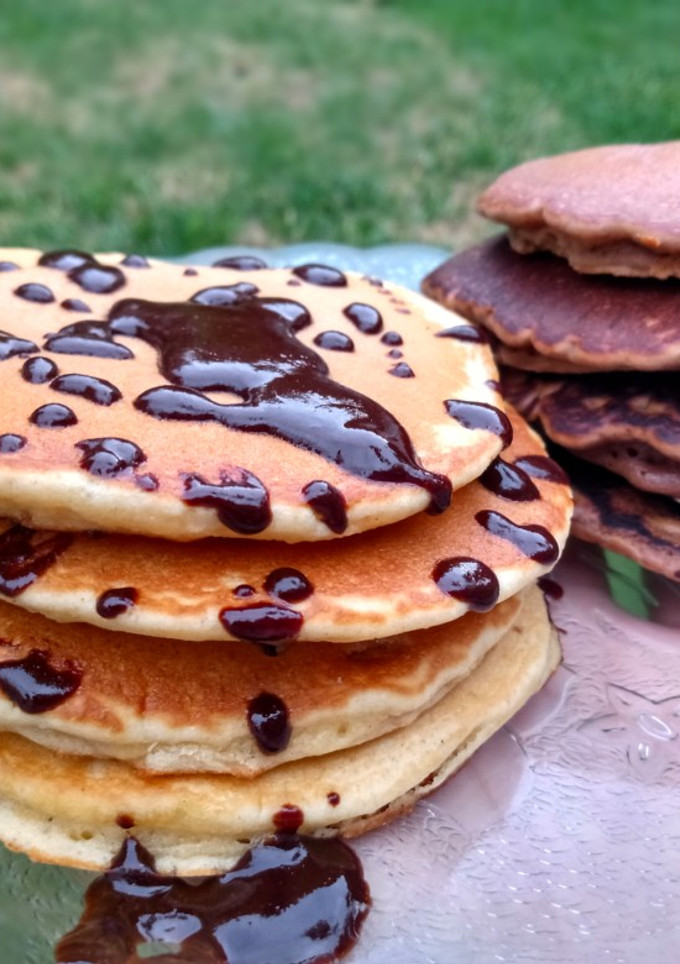 Una foto de Pancakes vainilla/chocolate