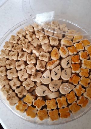 عکسی از دستور شیرینی نخودچی 🤞 (شیرینی عید ۳)🧡🍊