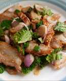 น้ำตกคอหมูย่าง (เมนูลูก 1 ขวบขึ้นไป)...เมนูเด็ก