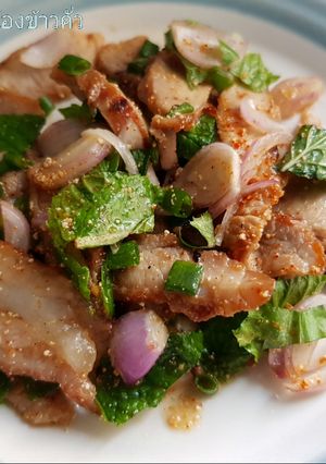 รูปของ น้ำตกคอหมูย่าง (เมนูลูก 1 ขวบขึ้นไป)...เมนูเด็ก