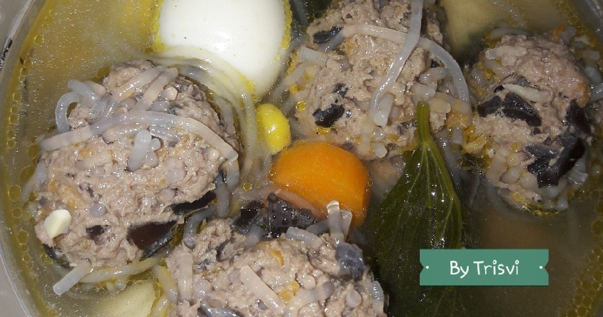 Resep bakso rambutan daging giling ayam rumahan enak dan mudah - Cookpad
