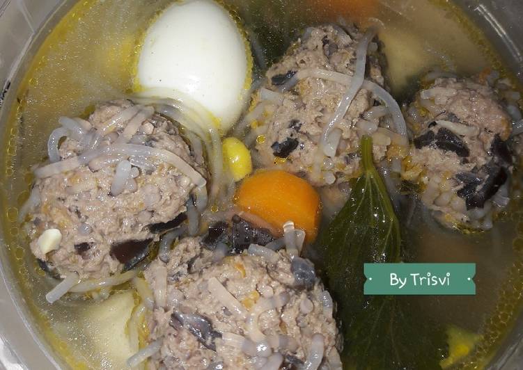 Resep Sup Bakso Lohoa Daging Sapi, Lezat Sekali