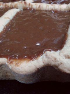 Una foto de Pastafrola de dulce de leche semi integral