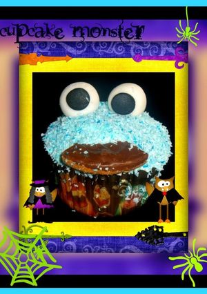 Une photo de Monster cupcake