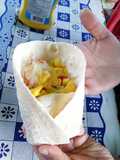 Tacos campestres con miel de arándano
