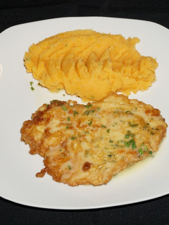 A picture of CHICKEN FRANCAISE. JON STYLE.