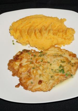 A picture of CHICKEN FRANCAISE. JON STYLE.