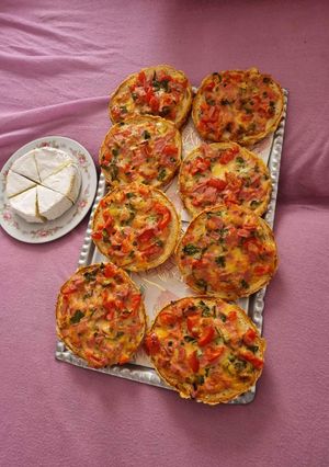 Melegszendvics Camembert sajttat recept fotója