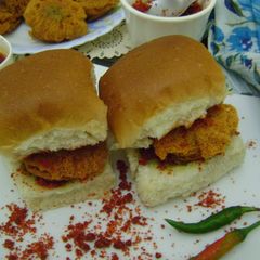 A picture of Vada Pav.