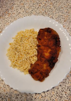 O poză a rețetei Şnițel cu bulgur😍.