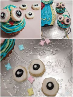 Una foto de Galletitas ideales para hacer ojos decorativos