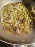 Tumis sawi putih & daging sapi