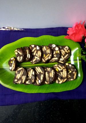 A picture of Chocolate salami.