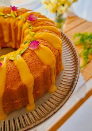 عکسی از دستور کیک زعفرونی