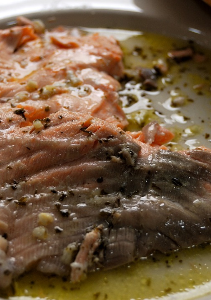 Una foto de Salmón al limón