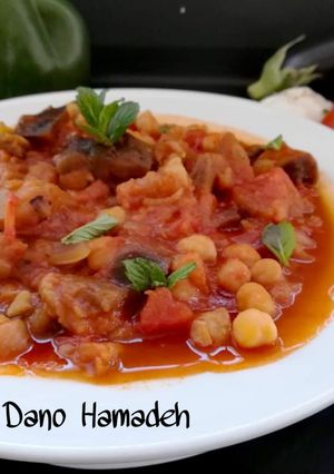 A picture of Lebanese Vegetarian eggplant stew,Maghmour (moussaka).