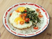 Gambar telur bawang daun