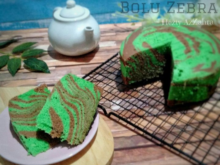 Resep Bolu kukus Zebra (putih telur) Simpel