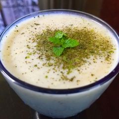 Pudina ragi drink A picture of Pudina ragi drink.
