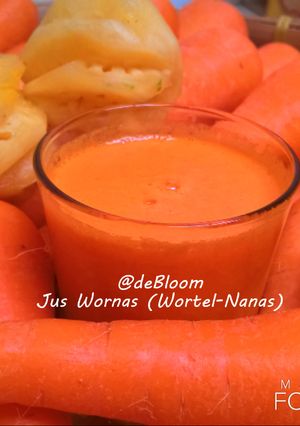 Foto resep 223. Jus wornas (Wortel-Nanas)