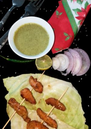 A picture of Thai Chicken Kababs.