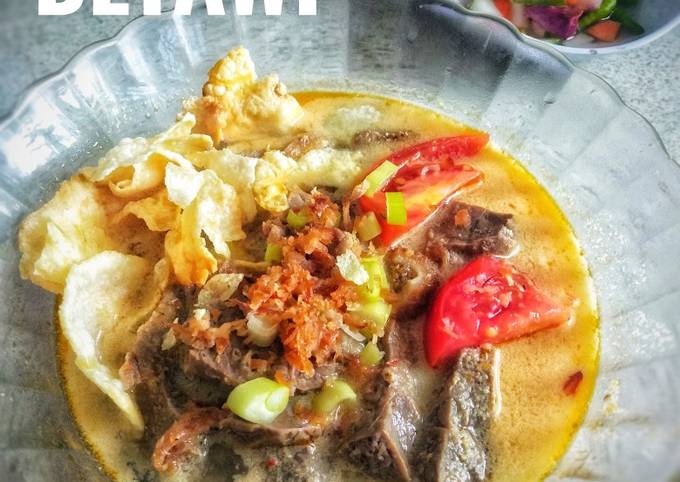 Soto Tangkar Betawi (Kuah Susu Santan)