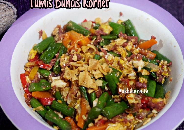 Resep 7. Tumis Buncis Kornet Lezat