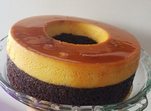Una foto de Chocoflan o torta imposible