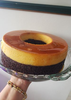 Una foto de Chocoflan o torta imposible