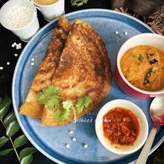 A picture of Sabudana Millet Dosa.