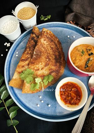 A picture of Sabudana Millet Dosa.