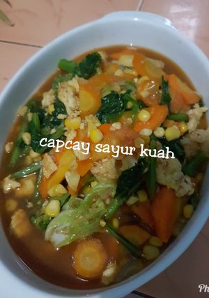 Foto resep Capcay sayur kuah