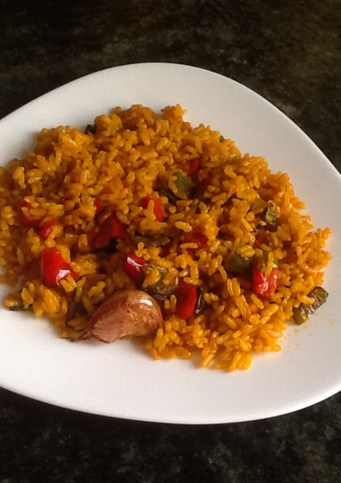 Una foto de Arroz al horno con pimiento
