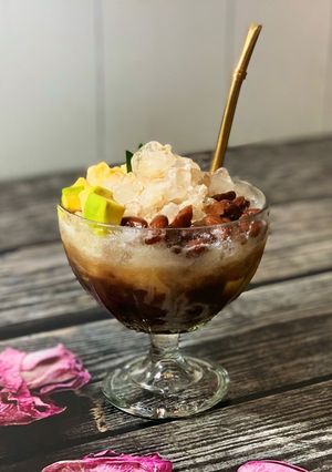 Foto resep Es kacang merah Gula arenMinuman Khas Palembang