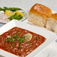 A picture of Pav Bhaji... a tasty version of mixed vegetables.