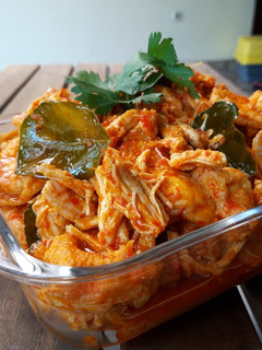 Foto resep Tahu ayam suwir bumbu rujak