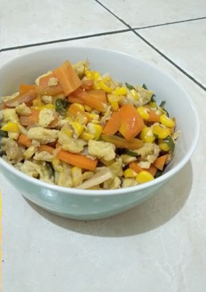 Foto resep Orak Arik Telor Saus Mentega