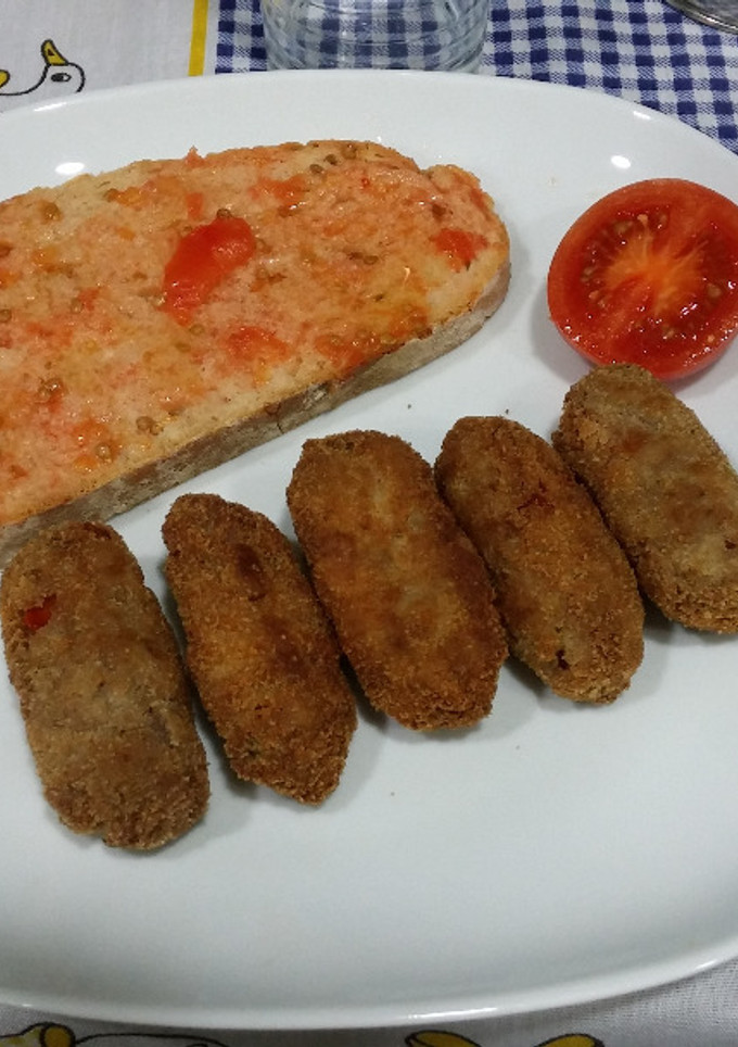 Una foto de Croquetas veganas de tofu