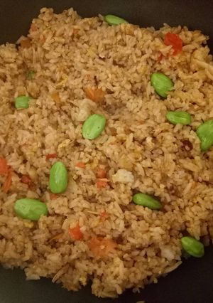 Foto resep Nasi goreng pete ikan teri