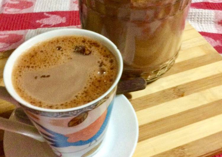 Chocolate con leche caliente