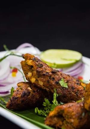 A picture of Veg Stick roasted with green garden.