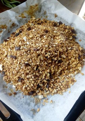 A picture of Homemade granola #author marathon #.