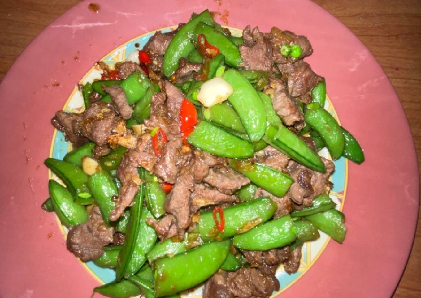 Tumis buncis daging sapi