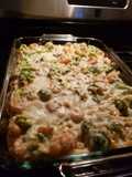 Shrimp alfredo bake